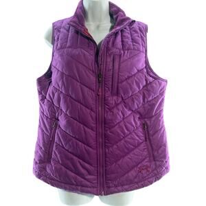 Under Armour Storm Women’s Vest Purple Quilted Zip Lined Sz Large